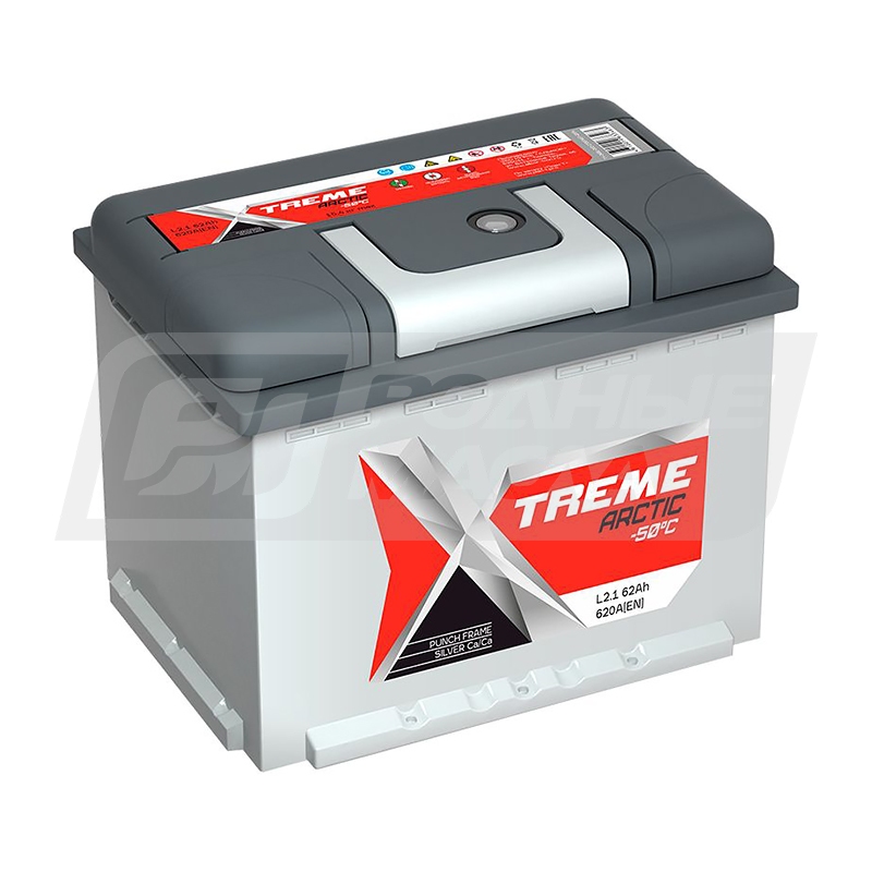 X-TREME Arctic 62 (L2.1) 62 Ач, п/п PLNT0116948